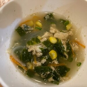 お腹に優しい・和風野菜たまごスープ・雑炊にも